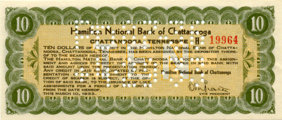 Hamilton NB $10 script