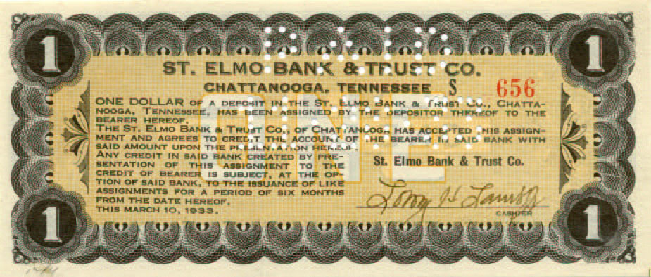 St. Elmo NB $1 script