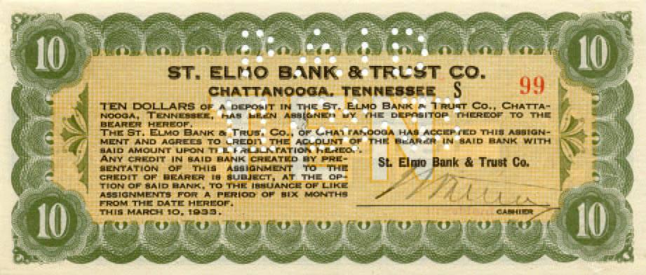 St. Elmo B $10 script